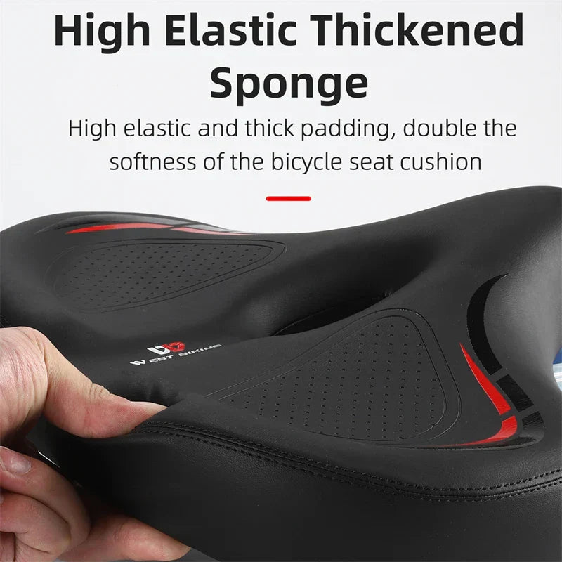 Oversized Comfort Bike Seat for Electric, MTB, and Stationary Bikes