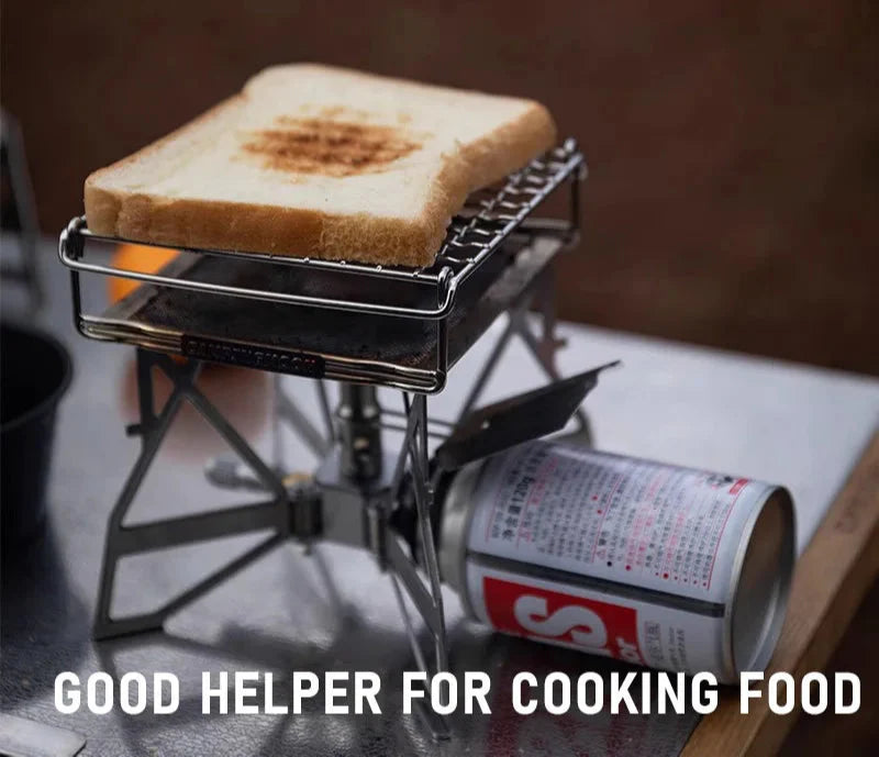 Butterfly Folding Gas Stove Silver