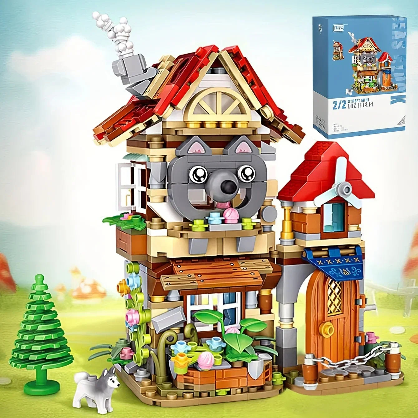 Mini Forest Cabin Street View