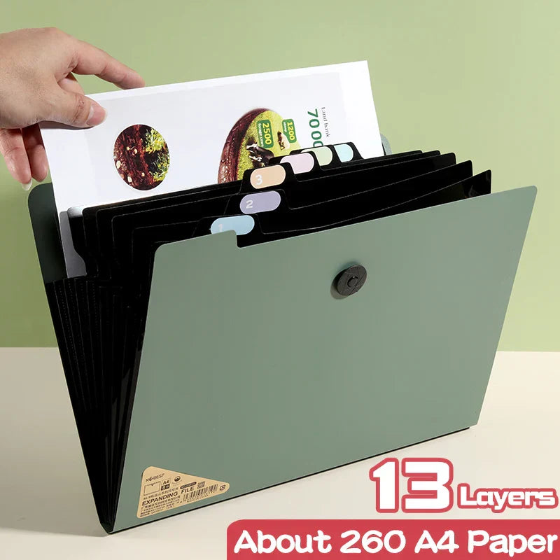 5 Layers A4 File Folder Storage Bag