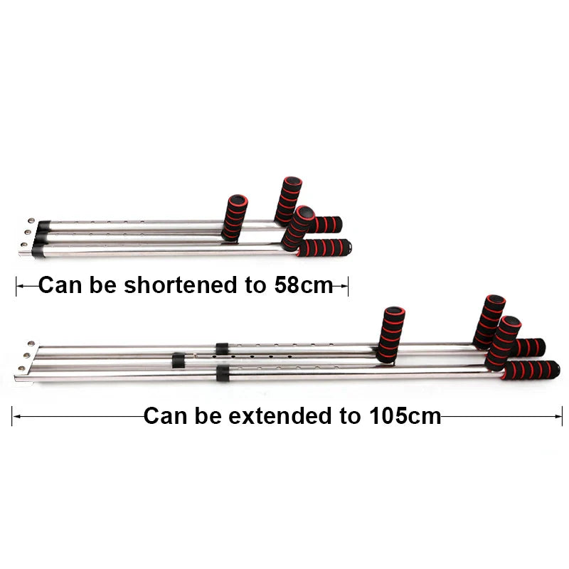 3-Bar Leg Stretcher 6-Hole Adjustment Red