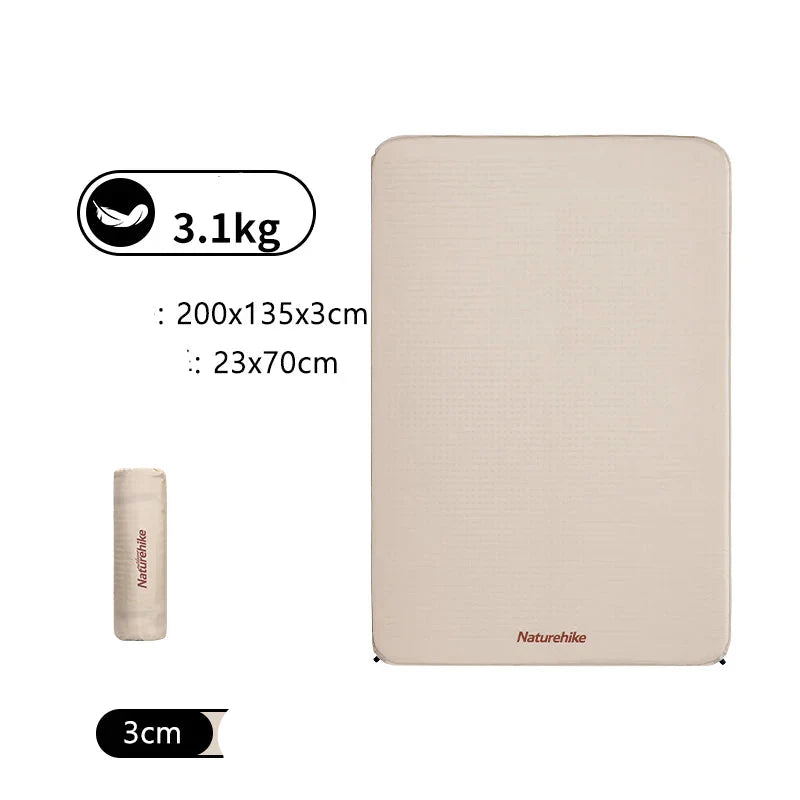 Self-Inflating Air Mattress 3cm Thick Folding Mat Khaki