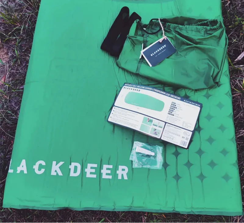 Ultralight Self-Inflating Sleeping Pad R-Value 3.2 Foam Mattress Army Green