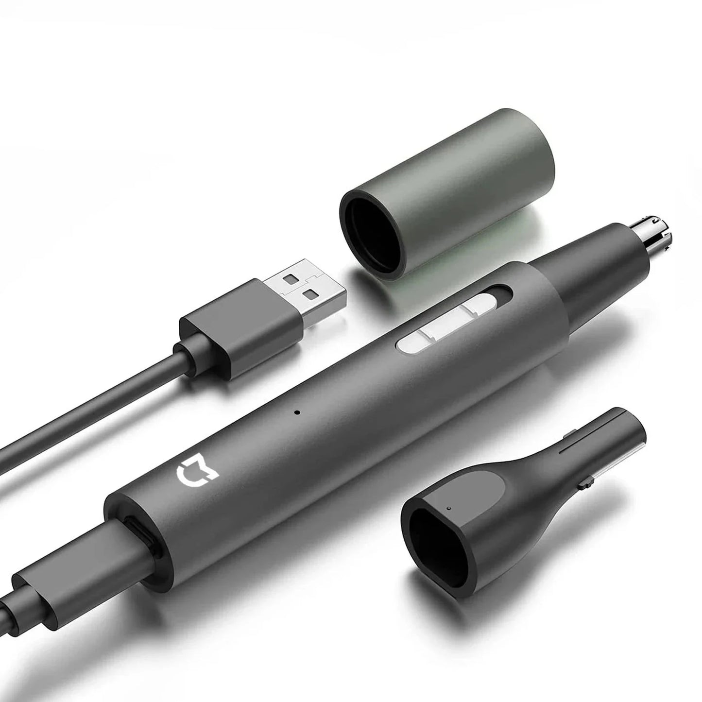 3-in-1 Electric Nose Ear Hair Trimmer Painless Rechargeable Clipper Black