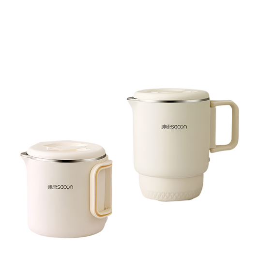 3-in-1 Portable Foldable Electric Cooker Mini Rice Cooker White