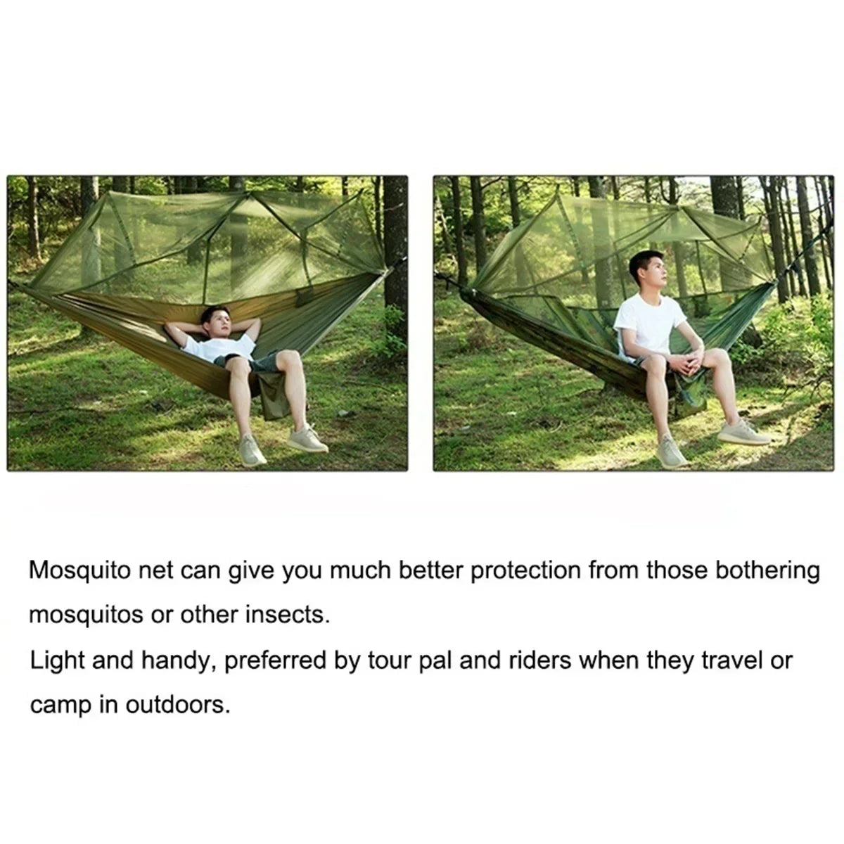 Ultralight Parachute Hammock with Mosquito Net