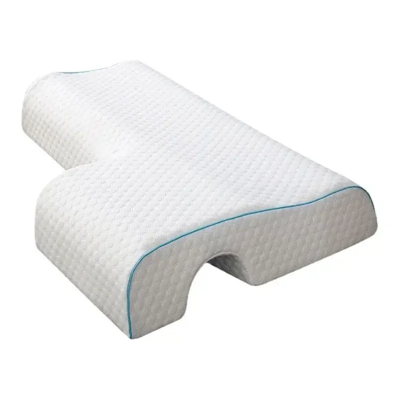 Orthopedic Memory Foam Side Sleeper Pillow Cervical Support White