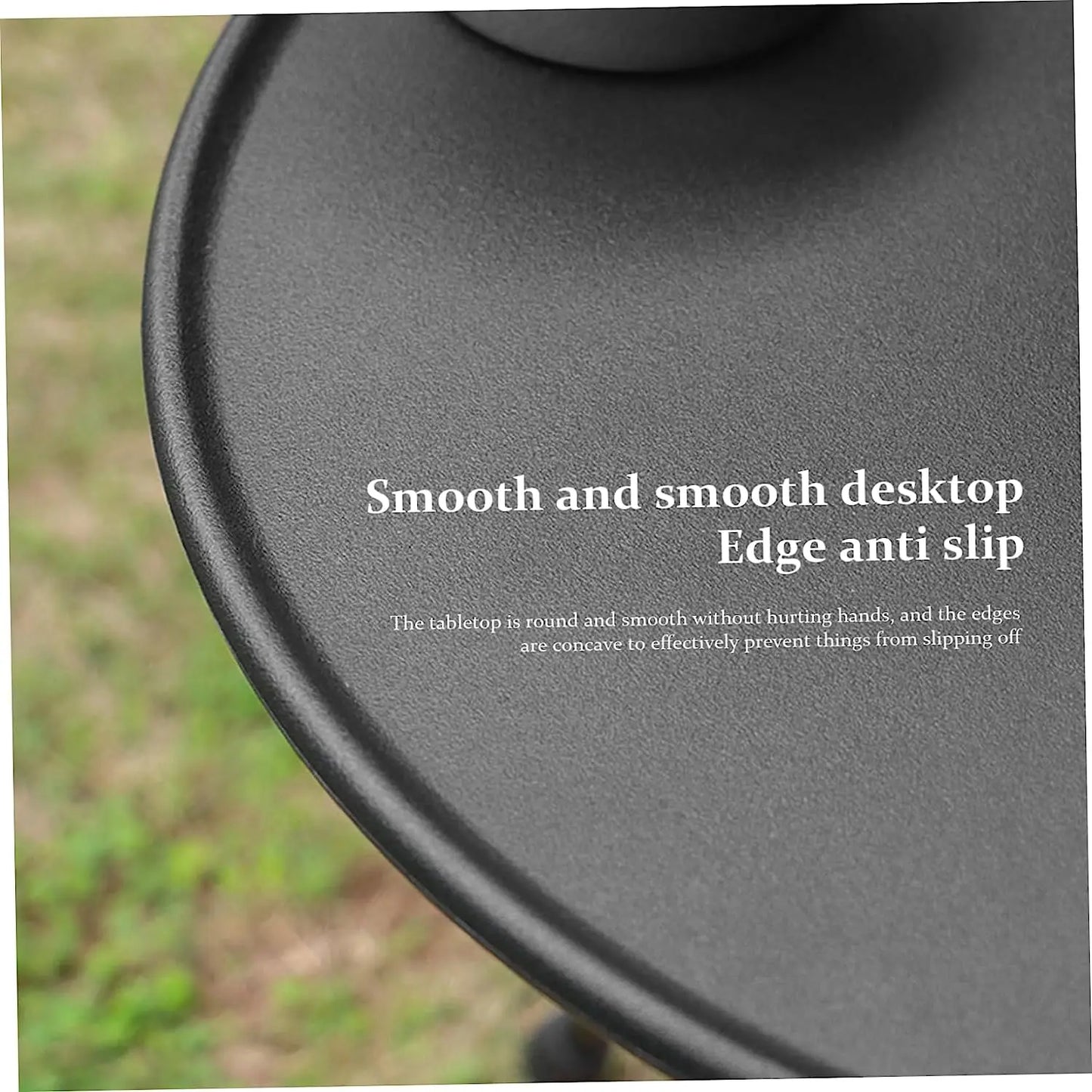 Folding Round Table Portable Telescopic Outdoor Three-legged Dining Table with lamp holder