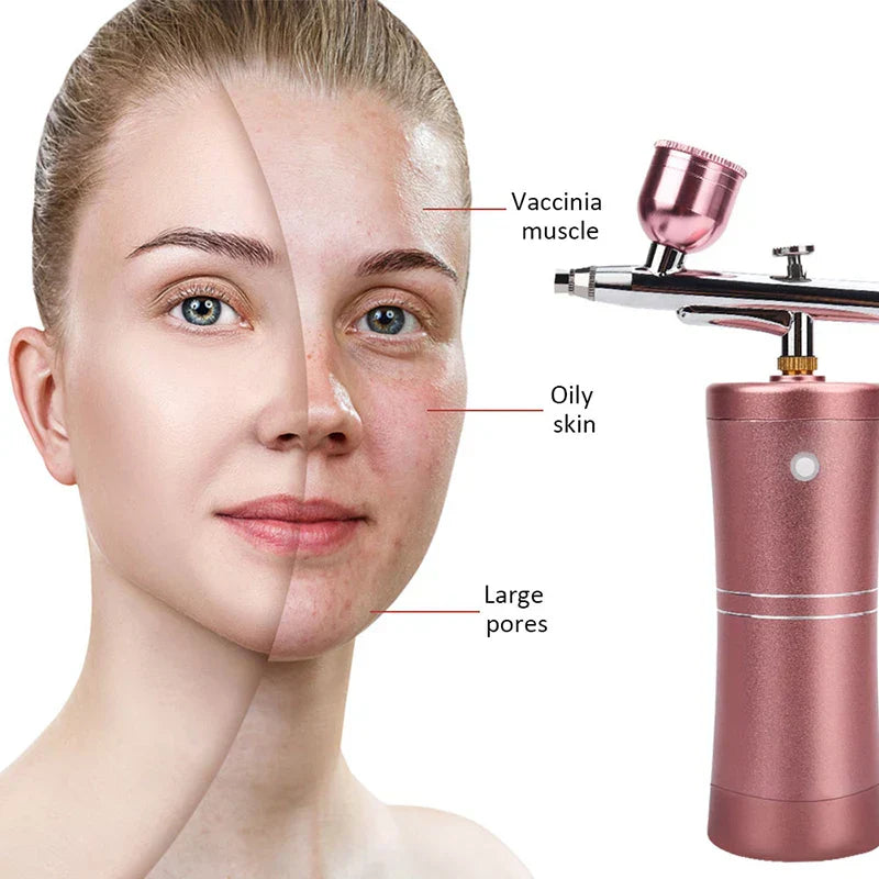 Spray Face Steamer - High Pressure, Moisturizing, Facial Pore Cleaner, Skin Care Airbrush