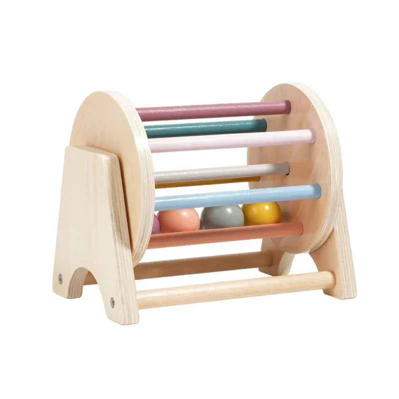 Montessori Wooden Spinning Infant Drum