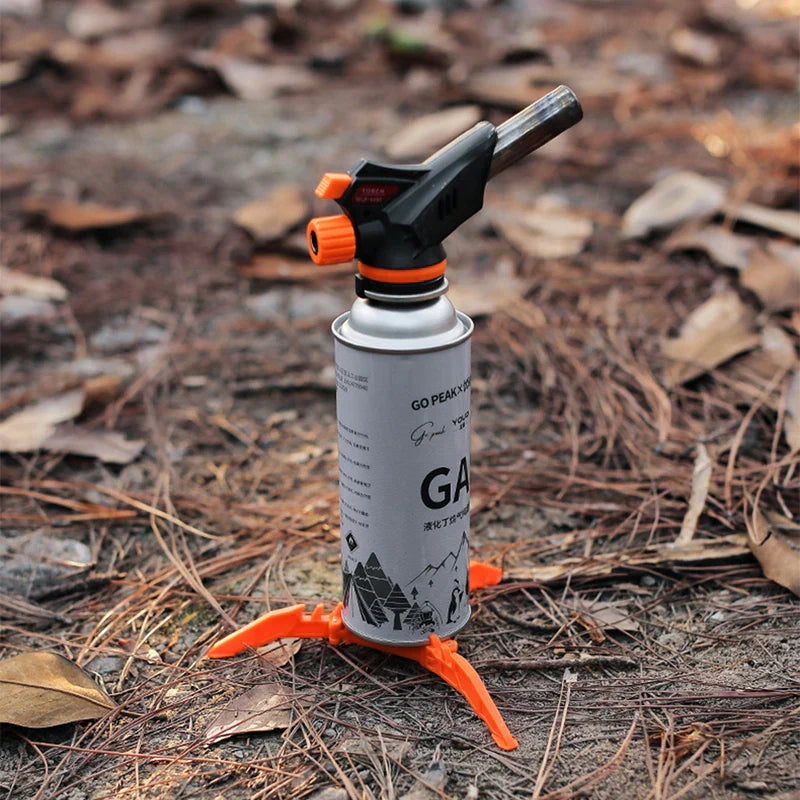 Foldable Stove Gas Canister Holder Tripod Bracket for Outdoor