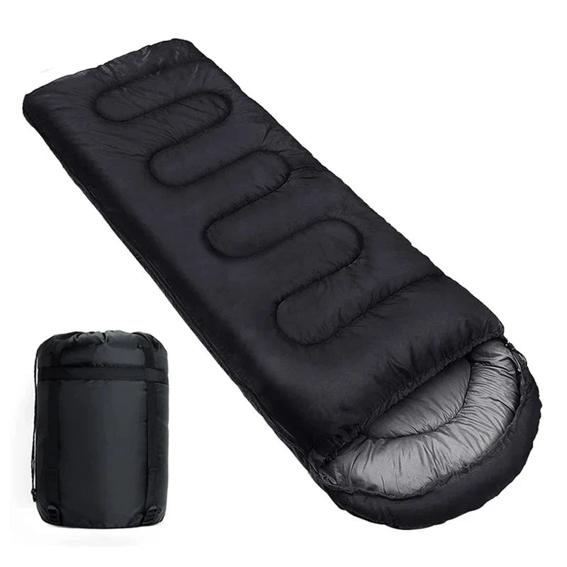 Mummy Sleeping Bag Hollow Cotton Filling Black
