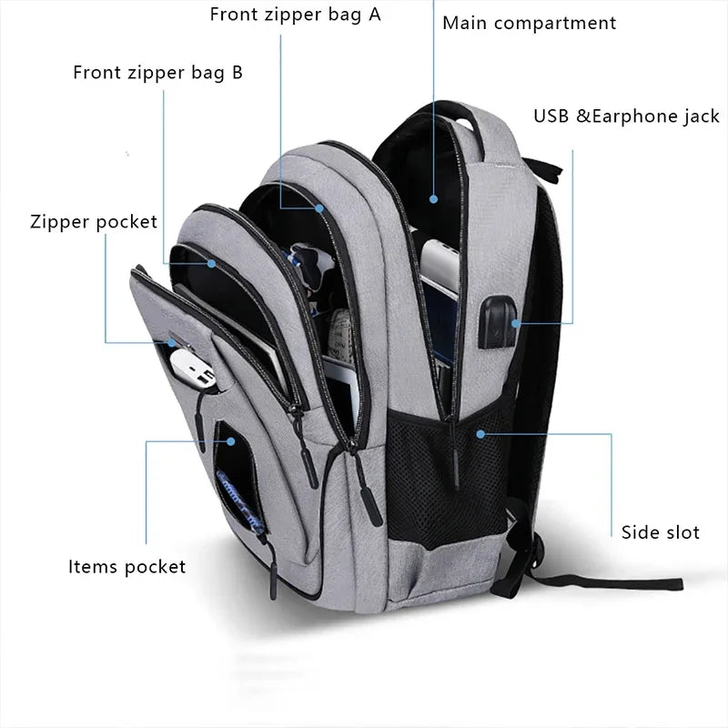 Large Capacity Laptop Backpack for Men