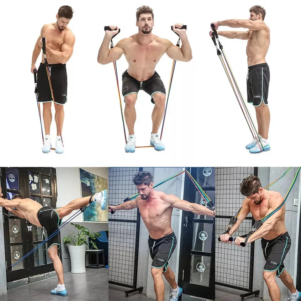 150LBS Portable Resistance Bands for Bodybuilding and Fitness
