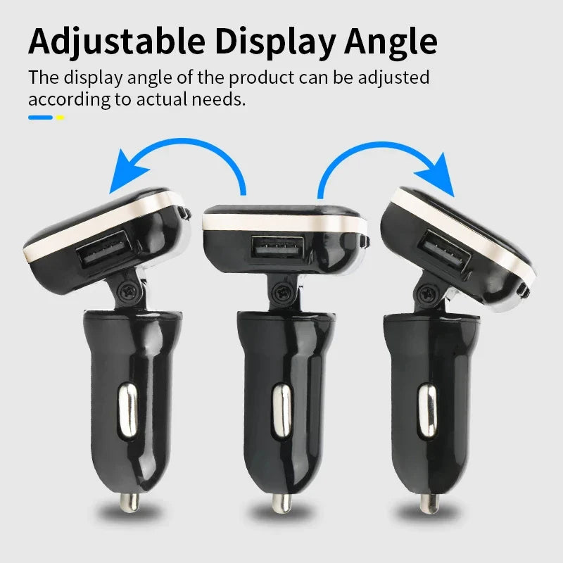 Smart USB Wireless Tire Pressure Monitoring System with Solar Charging Black