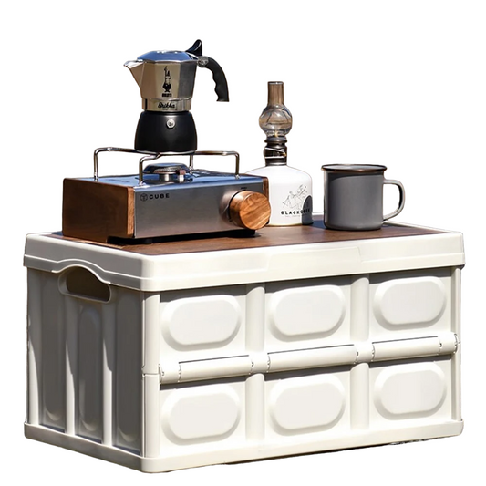 Wooden Camping Storage Organizer Box with Large Capacity