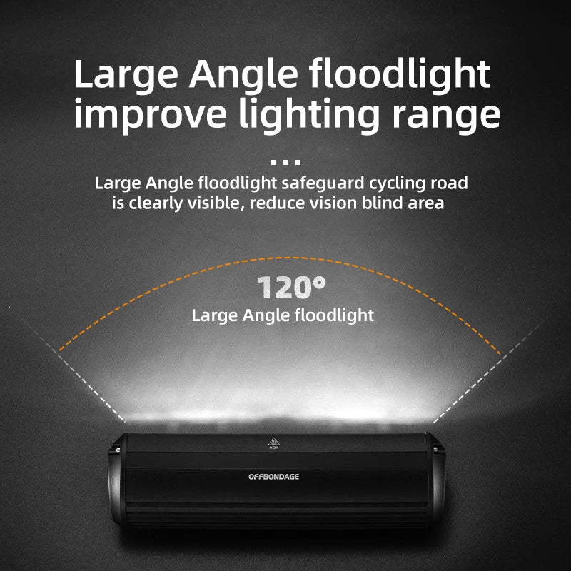 Bicycle Light Front 2600 Lumen USB Rechargeable Waterproof