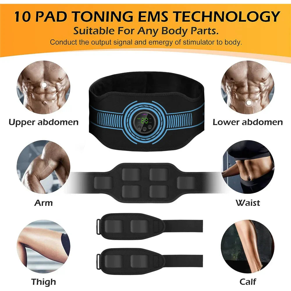 Intelligent EMS Waist Belt for Effective Abdominal Muscle Stimulation