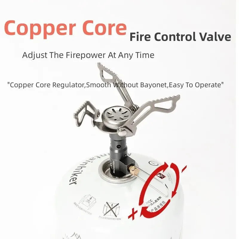 Mini Camping Gas Stove 2500W Silver