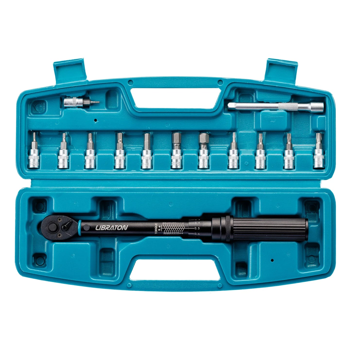 14-Piece Bike Torque Wrench Set Blue