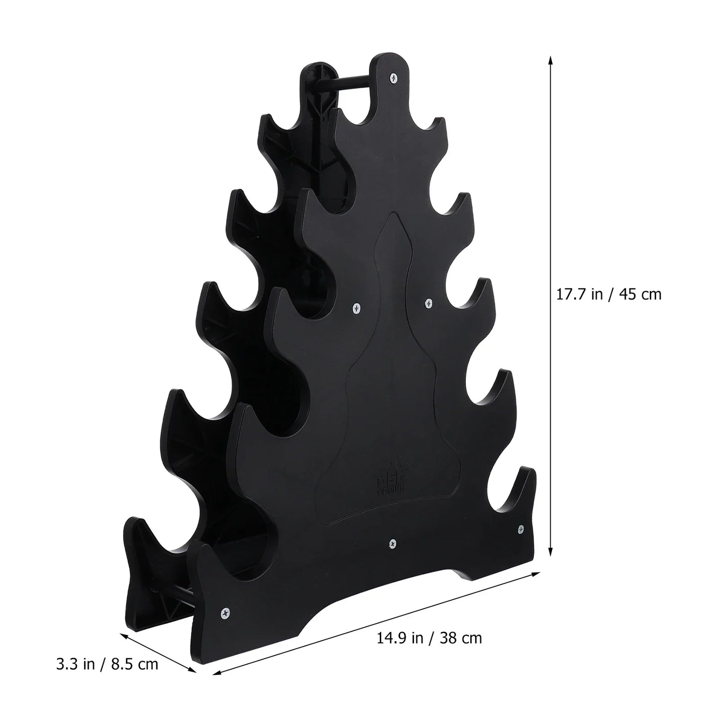 Triangle Fitness Rack - Dumbbell & Kettlebell Storage Stand