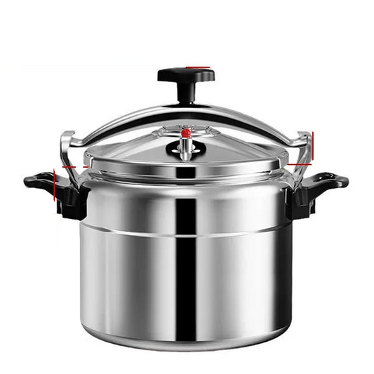 7L Heavy-Duty Aluminum Pressure Cooker Explosion-Proof Design Silver