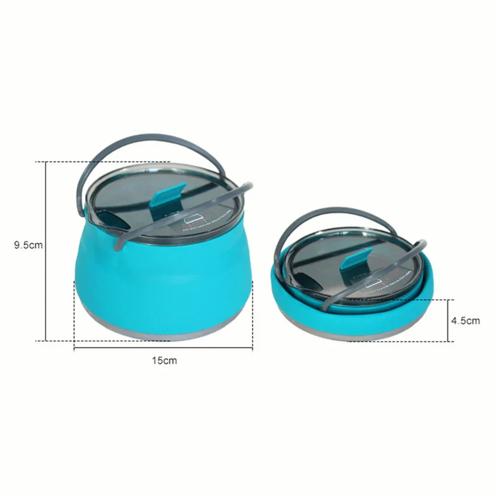 Silicone Folding Kettle Portable Boiling Water Po