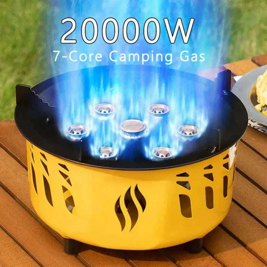 20000W Camping Stove 7-Core Yellow