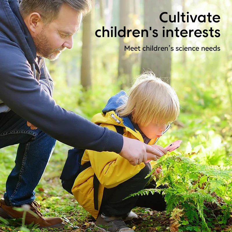 Kids Handheld Digital Microscope 500x with HD Display