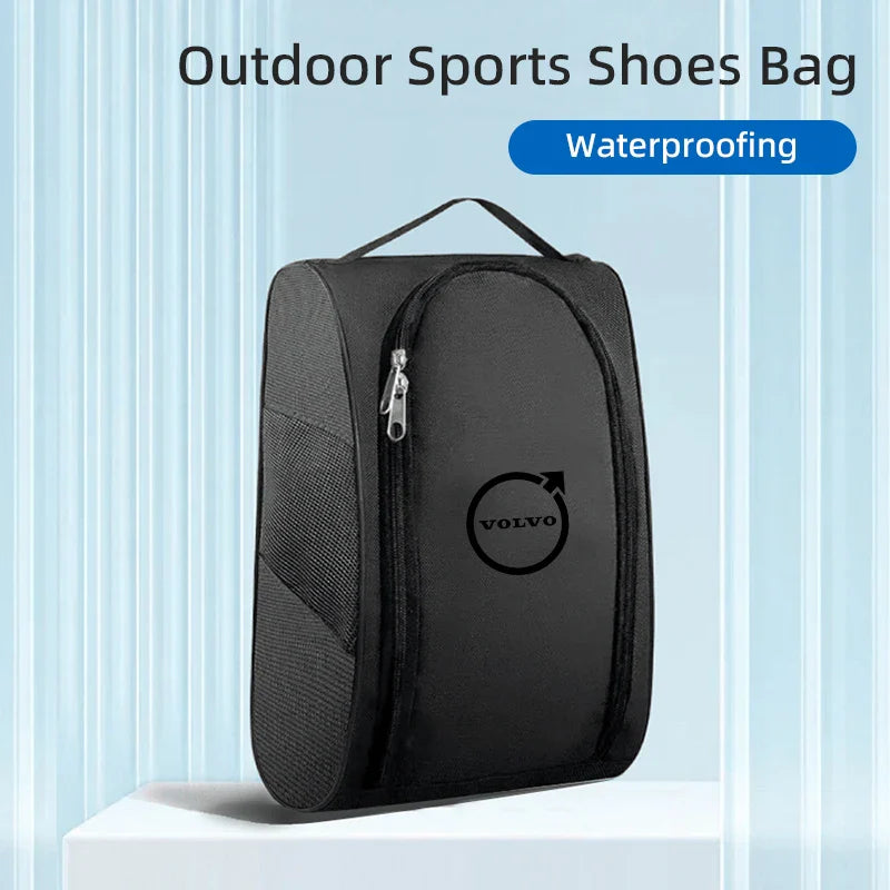 Car Sneakers Storage Bag–Dustproof Travel Shoe Pouch Black