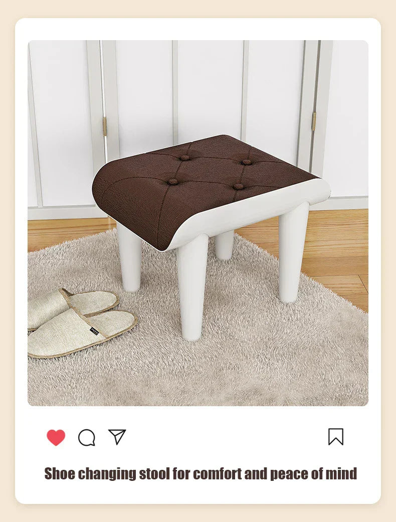 Multi-Functional Portable Office Footrest & Stackable Stool – L-Brown