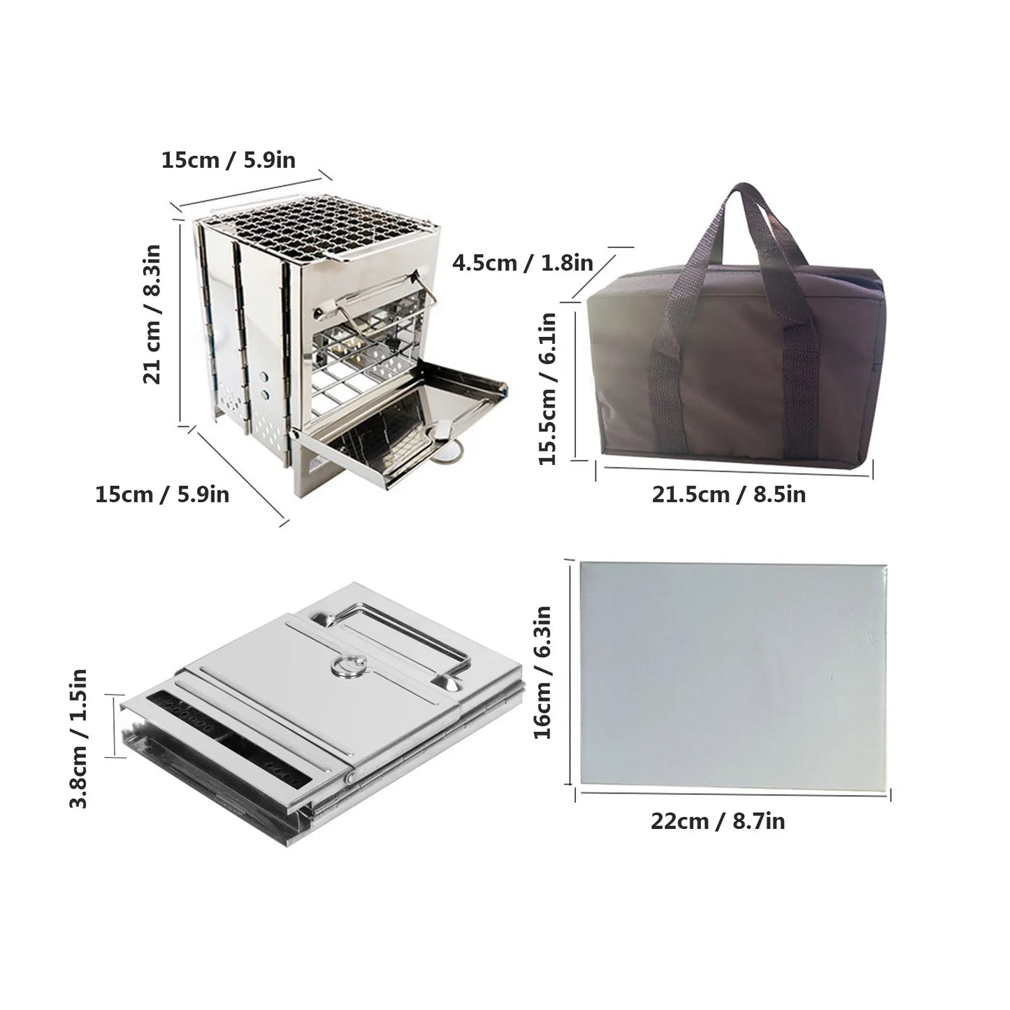 Wood Stove Stainless Steel