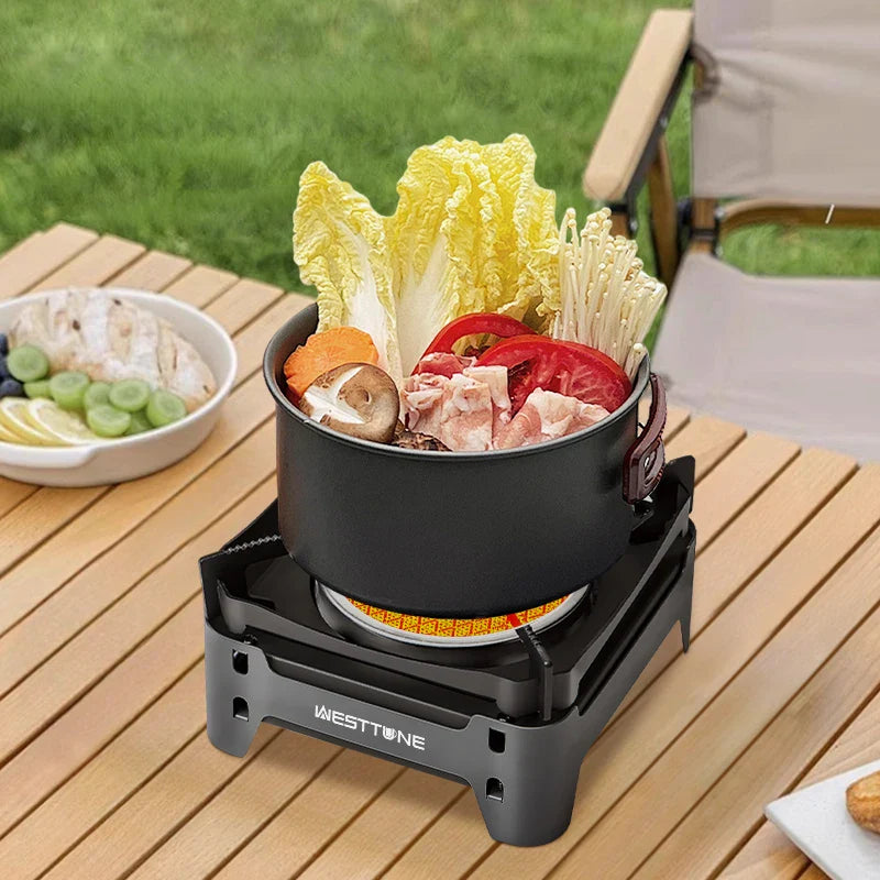 3600W Camping Infrared Gas Stove Grey