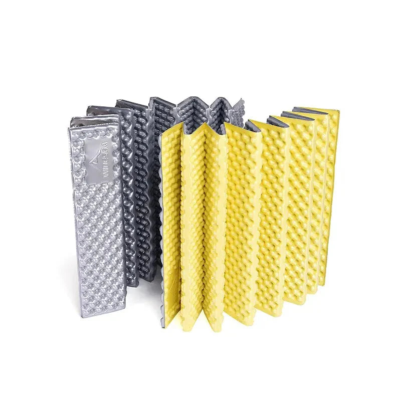 Waterproof Foldable Camping Mat with Aluminum Film Portable Foam Yellow