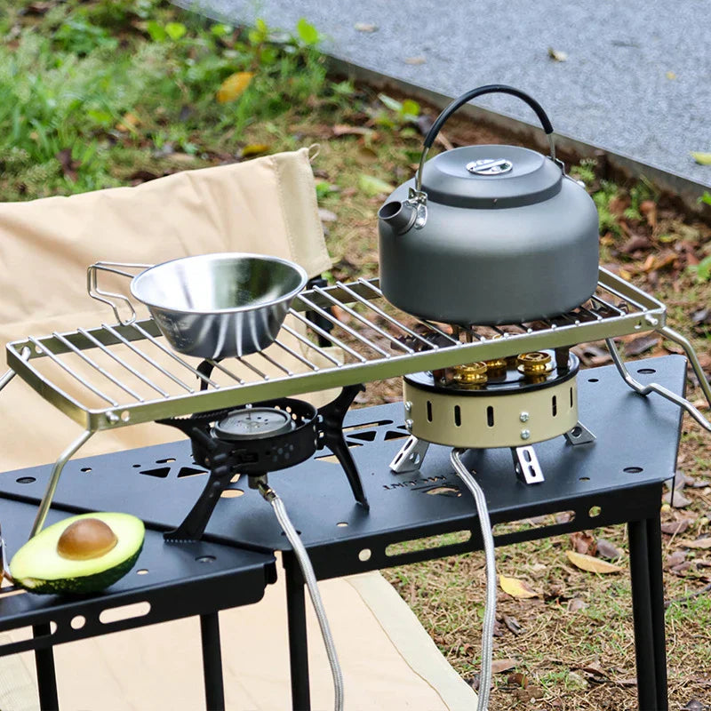 Multifunctional Folding Campfire Grill for Outdoor Cooking