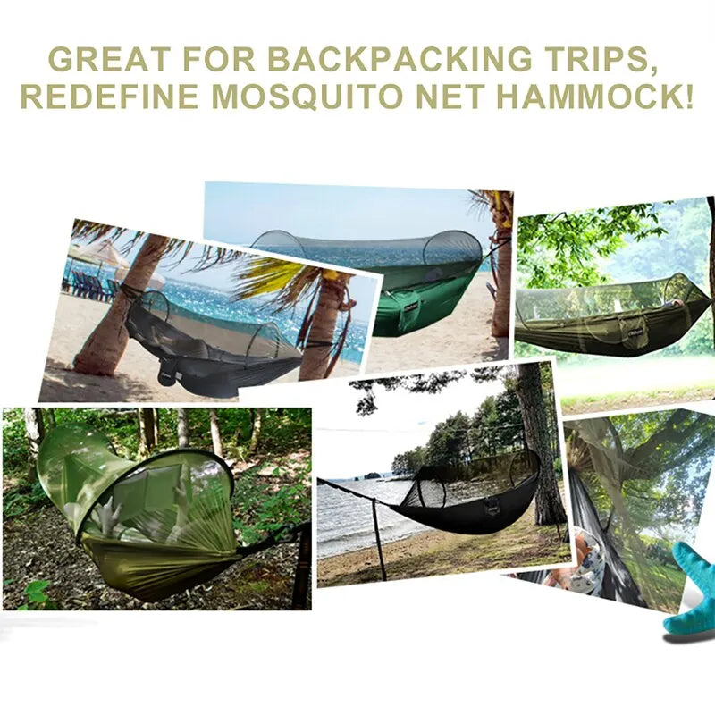 3-in-1 Camping Hammock with Mosquito Mesh
