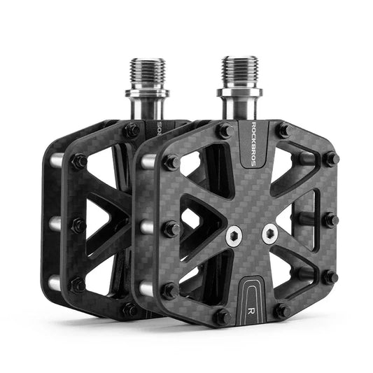 Ultra-Light T700 Carbon Fiber Bicycle Pedals 3-Bearing Black