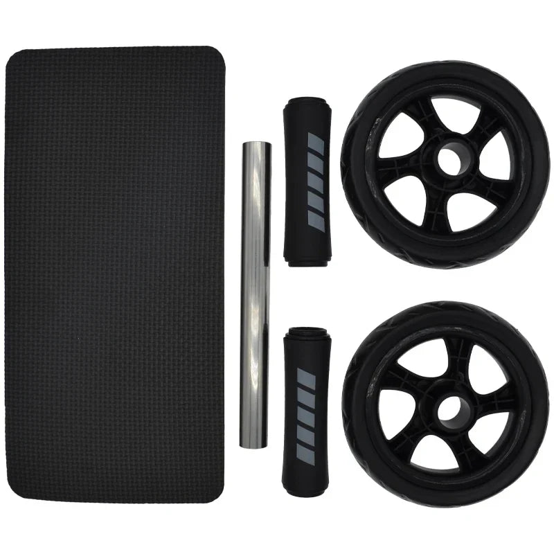 15cm Double-Wheel Abs Roller Non-Slip Silent Core Black