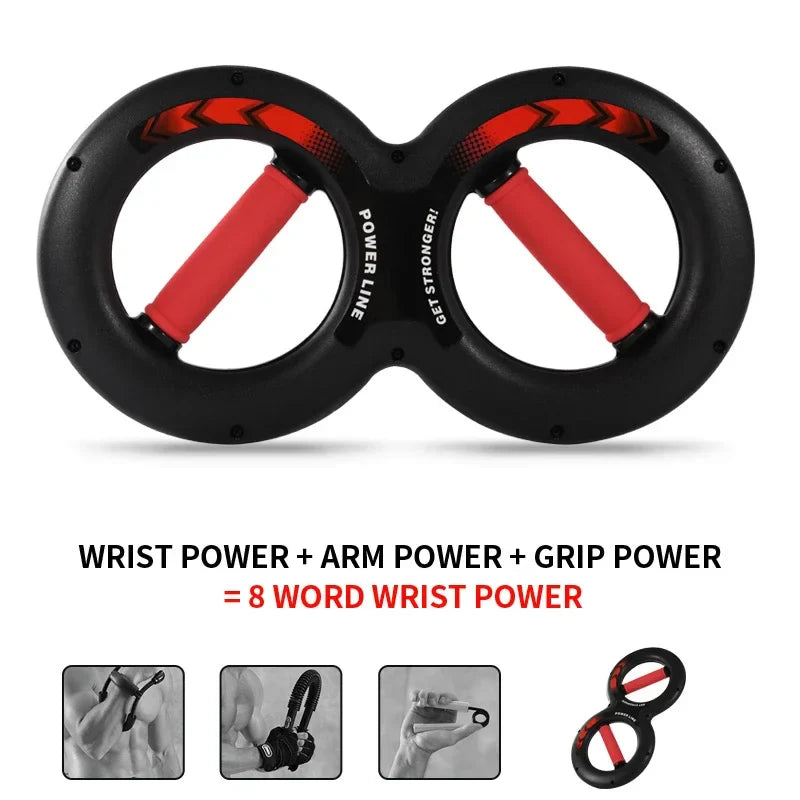 20KG 8-Word Hand Grip Strength Trainer Black
