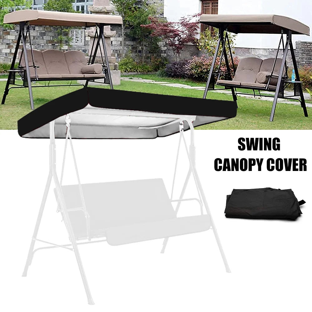 Swing Canopy Replacement Top Cover Waterproof Sun Protection for Outdoor