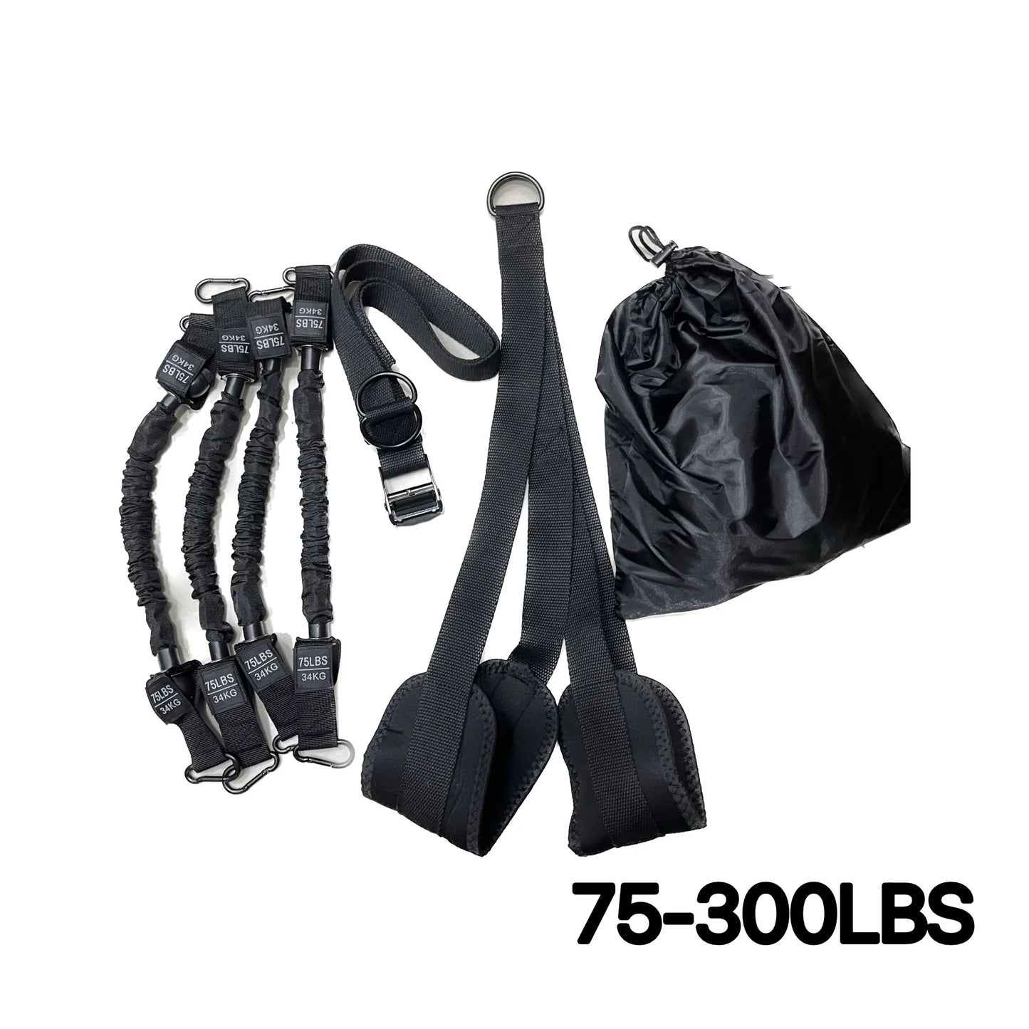 Pull-Up Assistance Bands Set 300LB Resistance Black