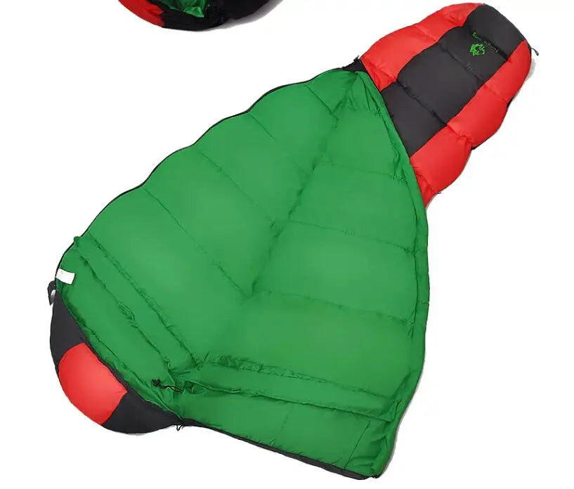 Thickened Four-Hole Cotton Sleeping Bag Red