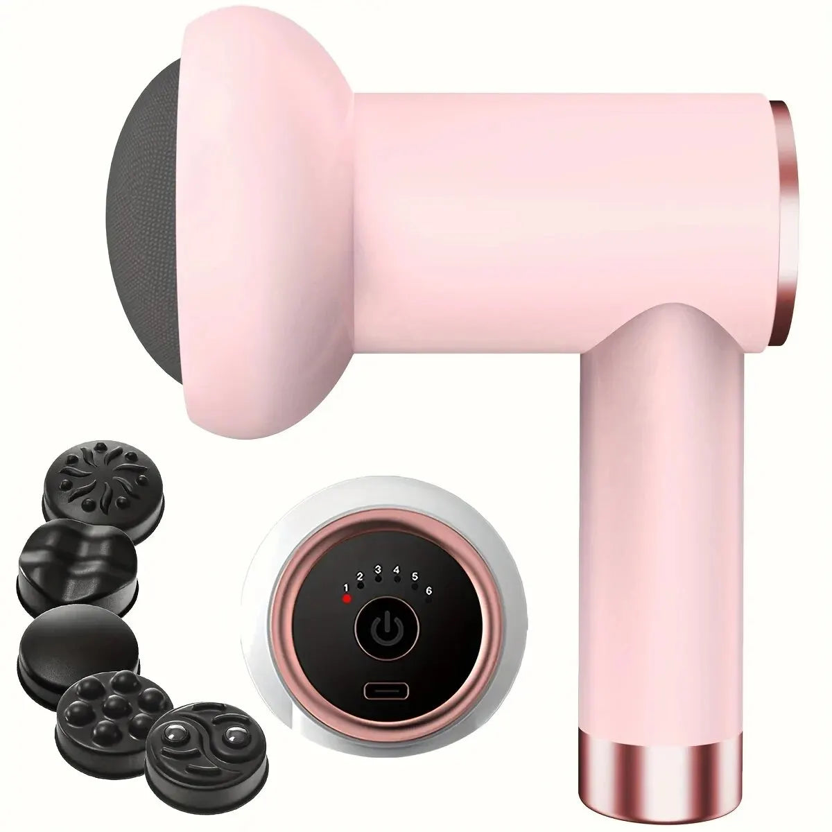 Wireless Handheld Body Massager Cordless Charging Pink