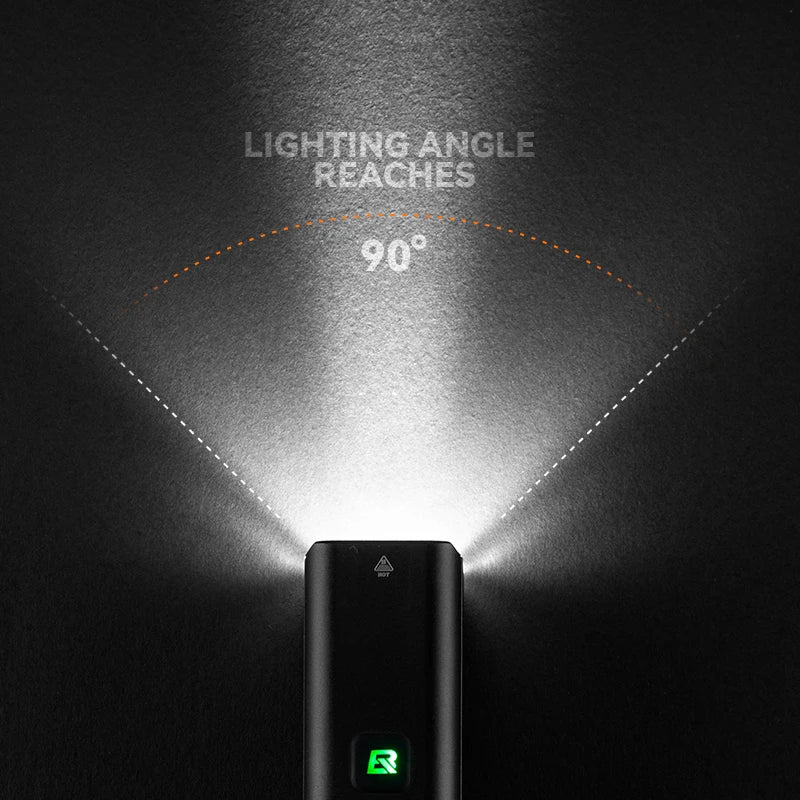 Bike Front Light 1500LM, 5000mAh Rechargeable LED Headlamp with Smart Sensor