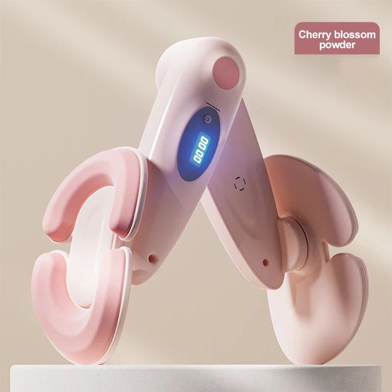 LED Counting Pelvic Floor Leg Clamp Trainer Pink