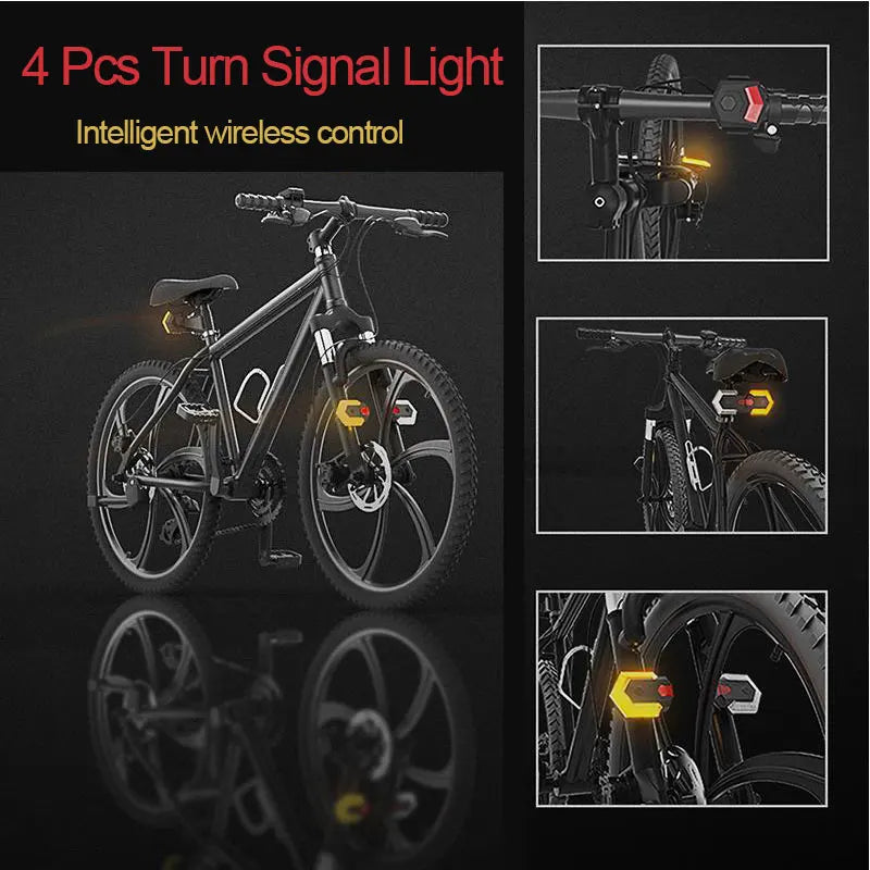 1 Set Turn Signals for Bicycle Front Rear Light