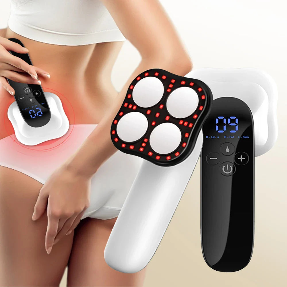 Cordless Electric Body Sculpting Massager Fat Burning Black