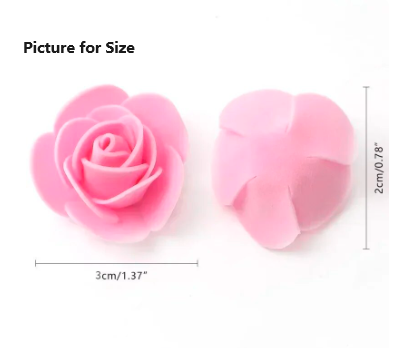 500pcs Purple Artificial Rose Heads Foam Flowers - Perfect for Gifts & Decor