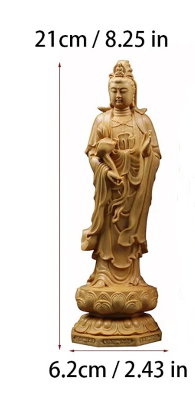 Wooden Guanyin - Ru Laifo Statue