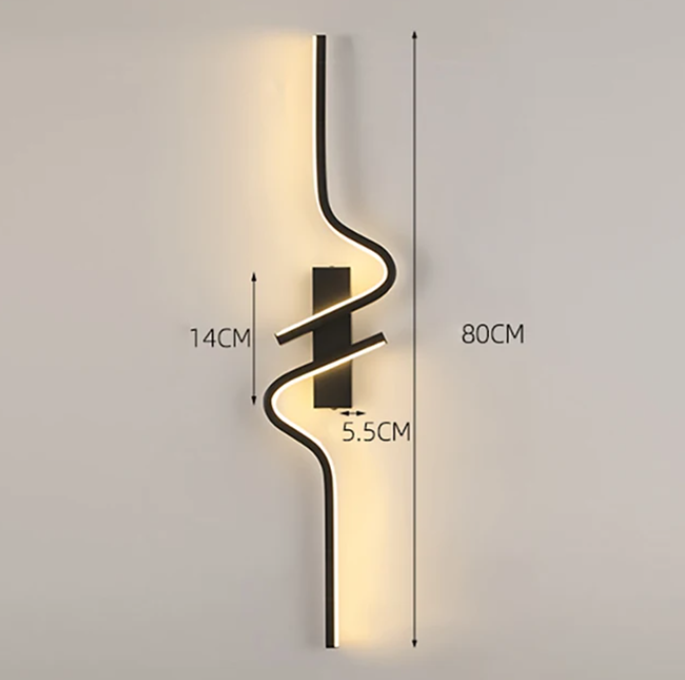 Modern LED Wall Lamp: Sleek Nordic Design for Stylish Indoor Lighting